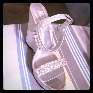 Bling prom wedges